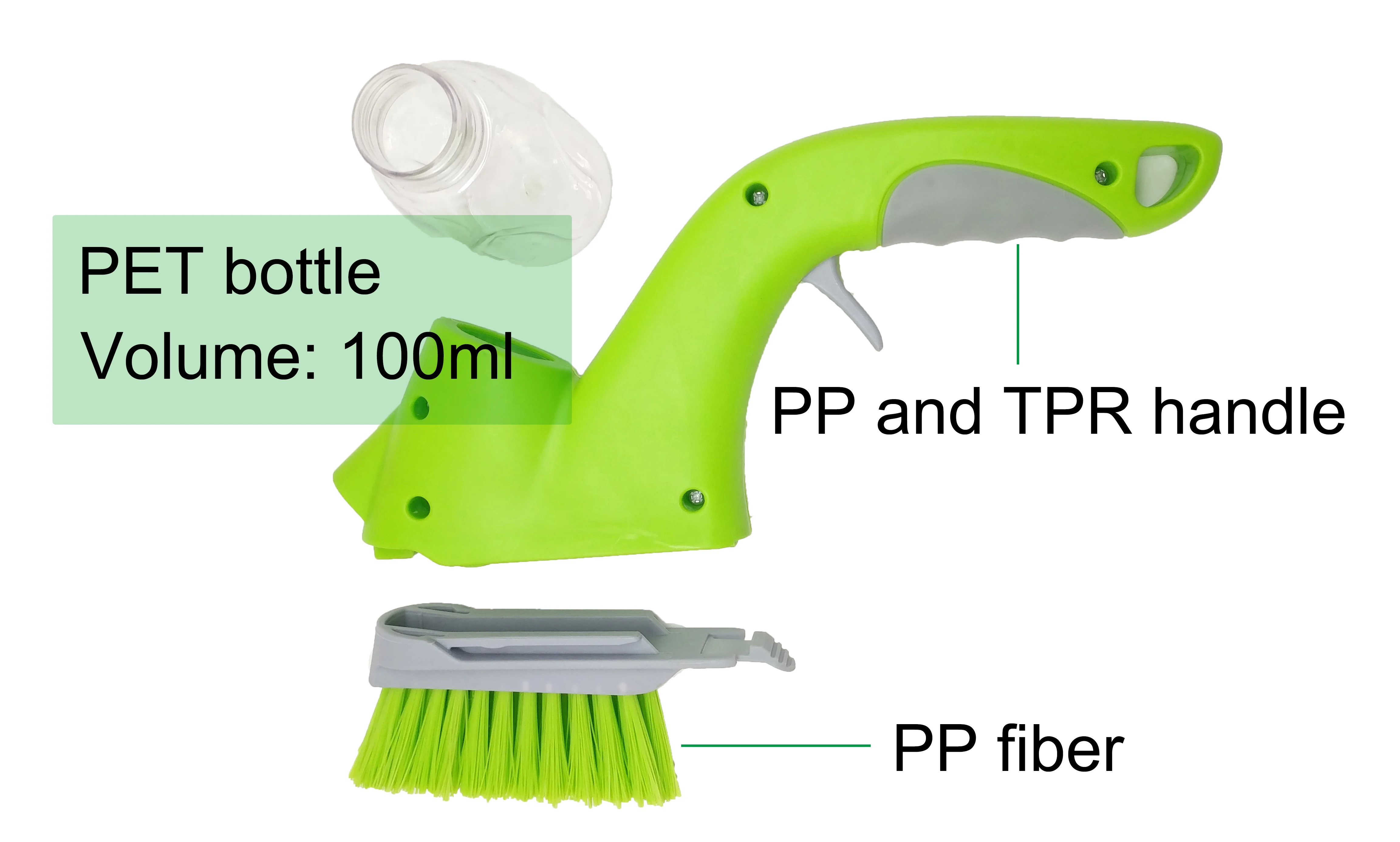 Сменная щетка для чистки в восточном стиле, бытовой очиститель, щетка для ухода за автомобилем, набор для чистки окон