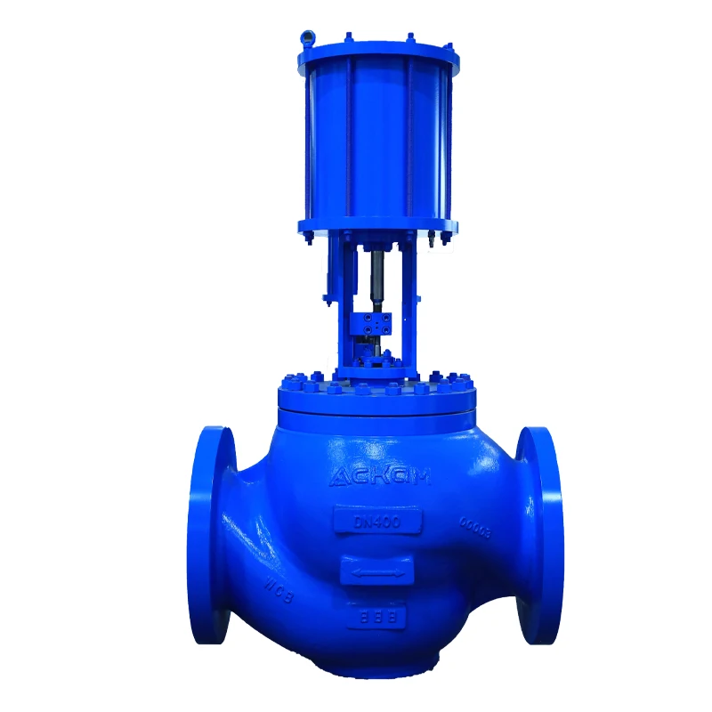 Large Flow Reliable Performance Control Valves Easy Maintenance Single Seated Control Valve for Oil and Gas