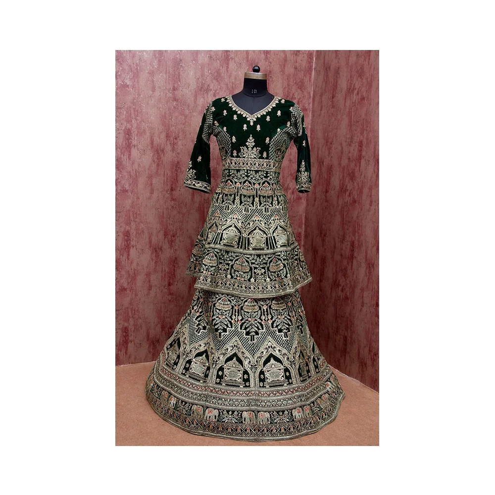 peplum blouse with lehenga online