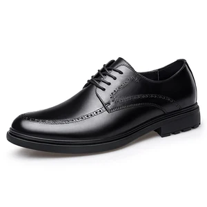 New Arrival Fashion Casual Men Leather Dress Shoes Breathable Gentleman Shoes