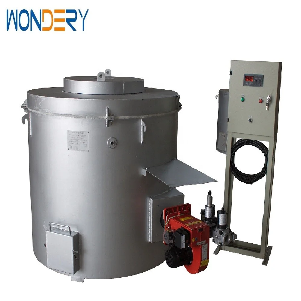 Fixed Type Diesel/Heavy Oil Aluminum Scrap 500kg Cast Melting Furnace