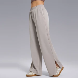 Fall Ladies Super Soft Fabric Jogger Workout Sweatpants Outdoor Wide Leg Trousers Loose Fit Gym Women's Sports Baggy Wide Pants