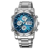 Argento/blu scuro