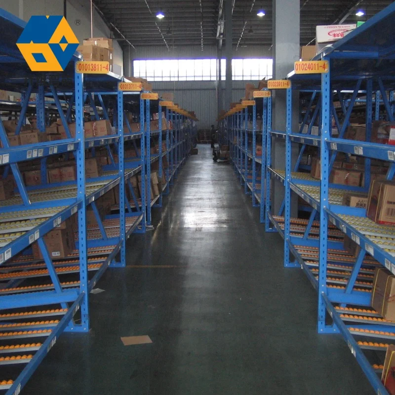 NOVA Gravity Carton Flow Rack System Steel Warehouse Selective Carton Flow Storage Rack