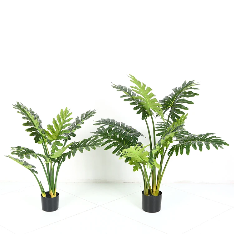 Knstliche Frhlings-Taro Philodendron Selloum Pflanzen Stehende  Zimmerpflanze
