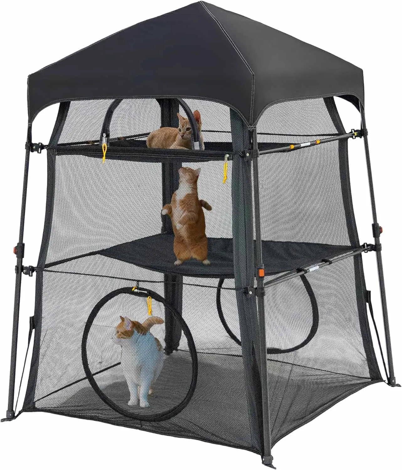 Wholesale 3 Tier Cat Cage Tower Tent Tall Cat Tower Large Portable Cat Enclosures Outdoors