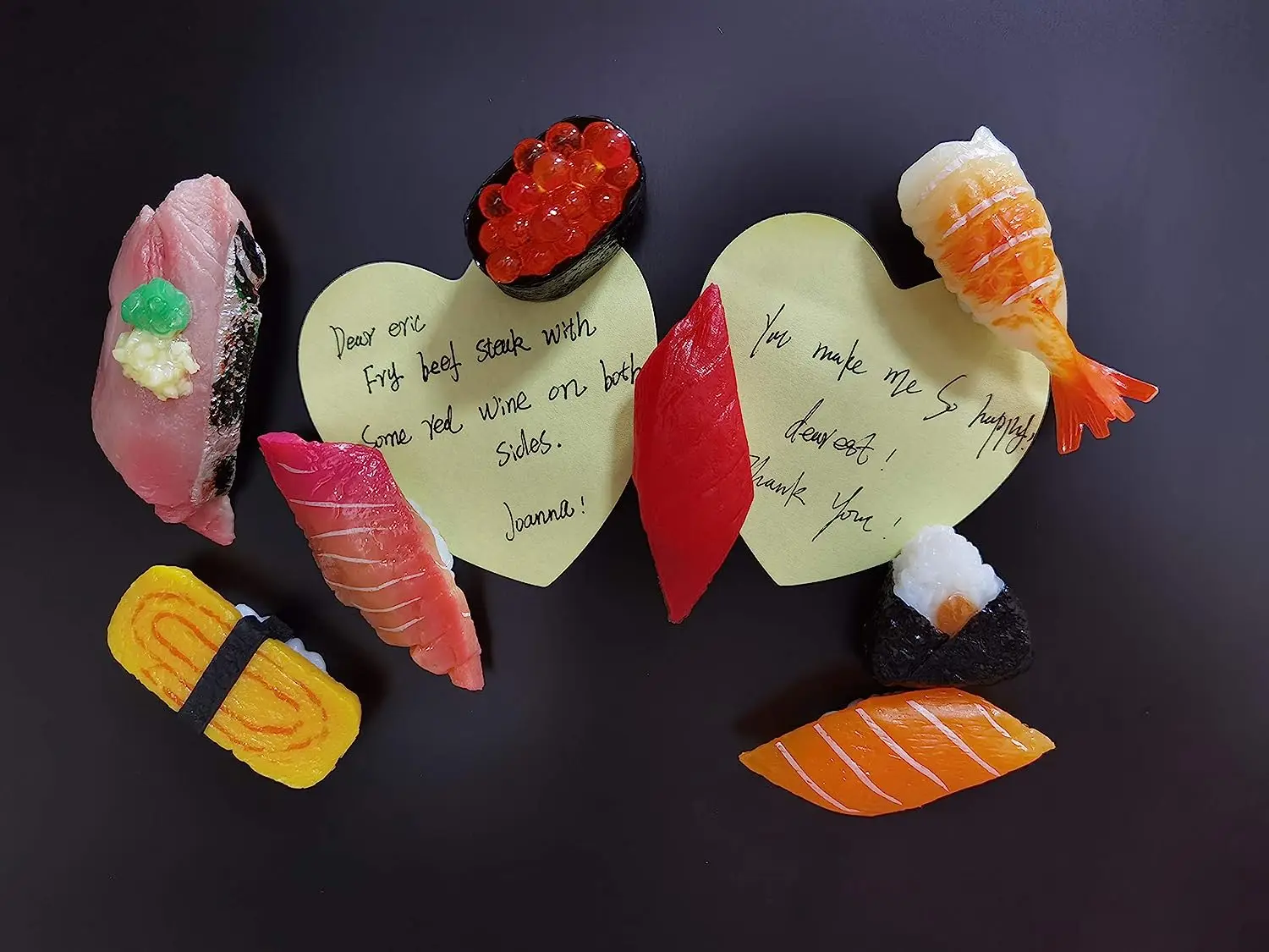 Cute Refrigerator Magnets 3d Resin Simulation Sushi Refrigerator Magnet Home Decoration Japan Korea Sushi Food Fridge Magnet