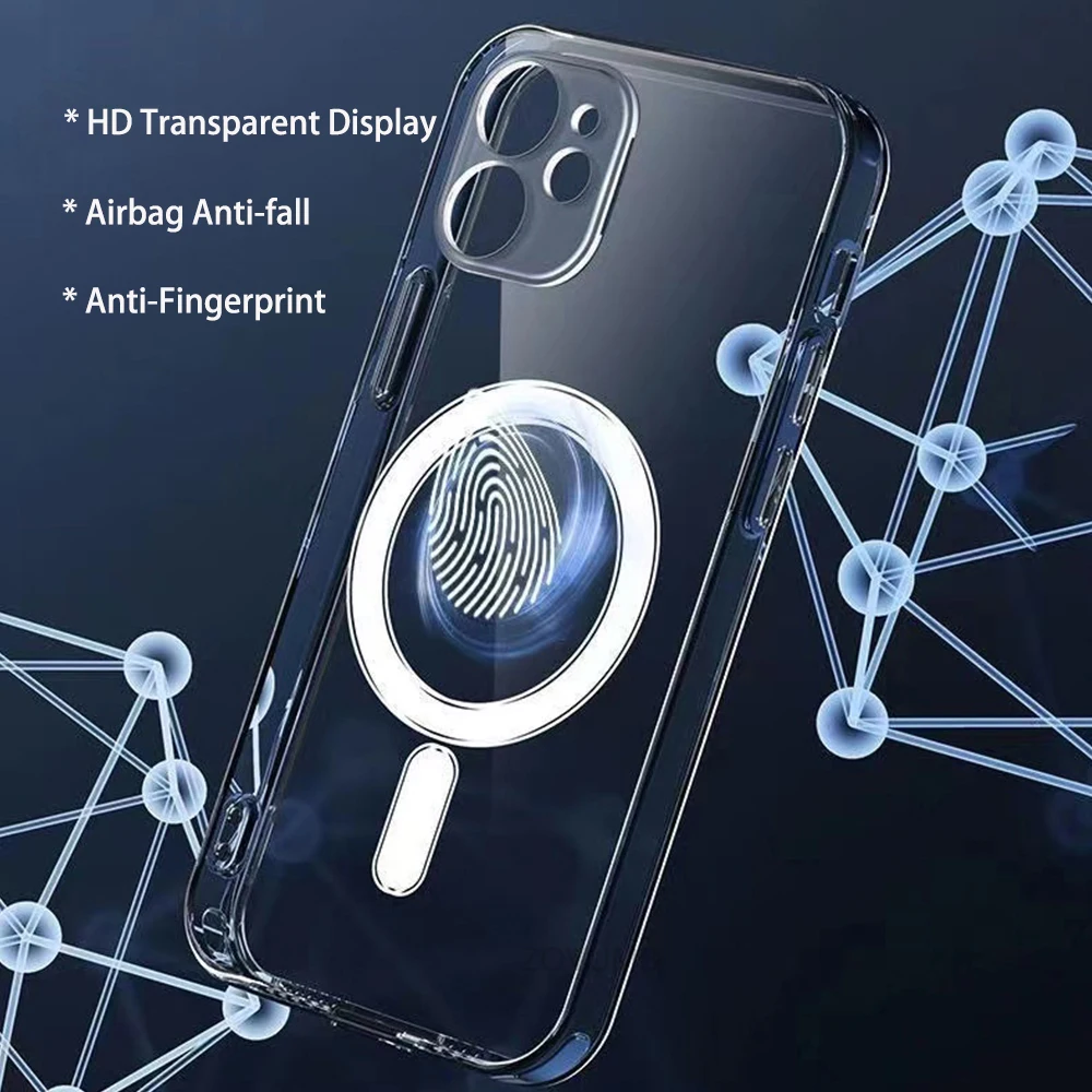 Clear Magsafes Cover Silicone Custom Sublimation Luxury Mobile Phone Cases For Iphone 14 Pro Max