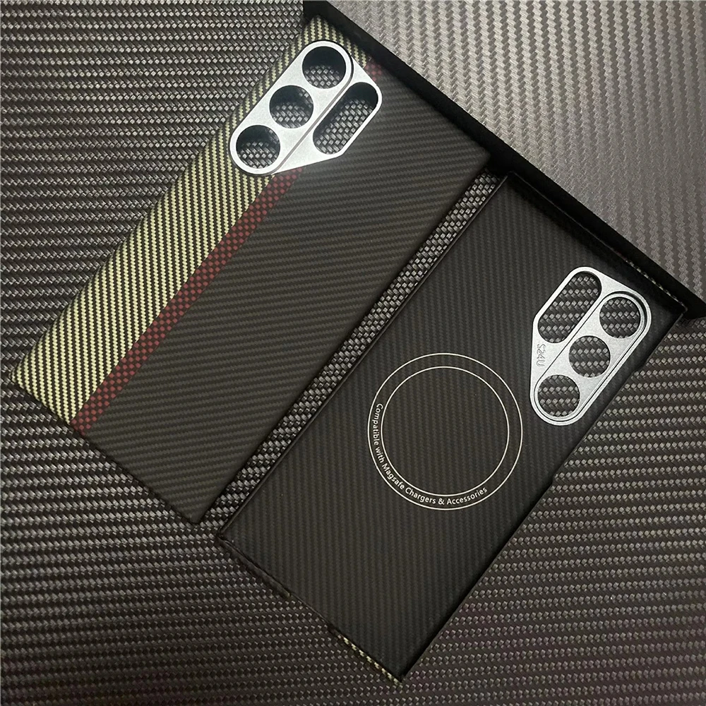 product laudtec custom logo phone case for samsung s25 s24 fe plus ultra carbon fiber simple back cover shockproof lightweight sjk1056-7