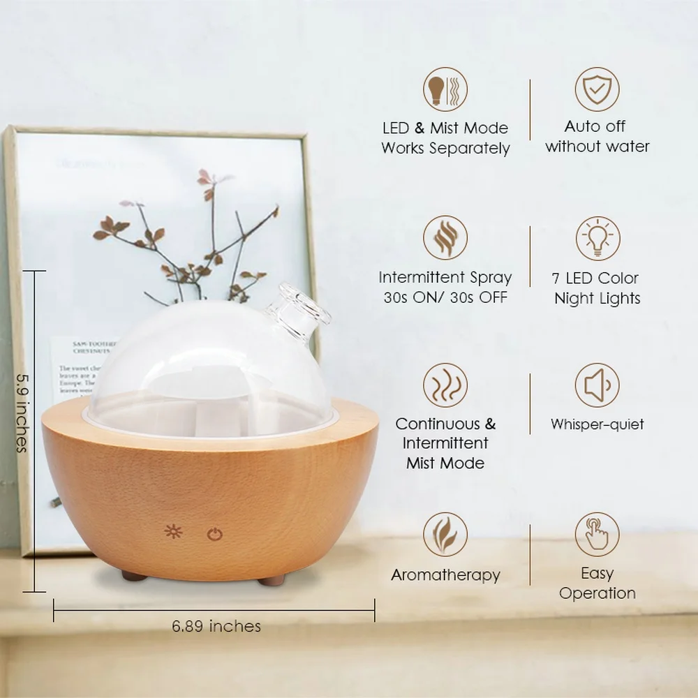 Young Living Aria Ultrasonic Bamboo Diffuser - Enjoy