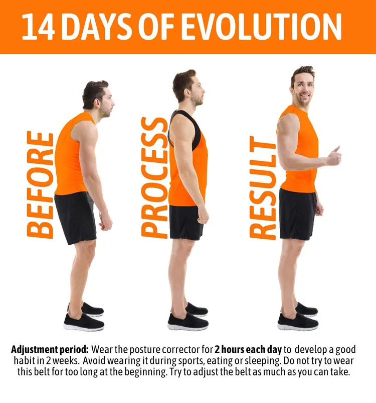 Problem Solving Products 2024 Intelligent Back Posture Corrector Back Clavicle Strap Support Belt Brace Corrector De Postura JK