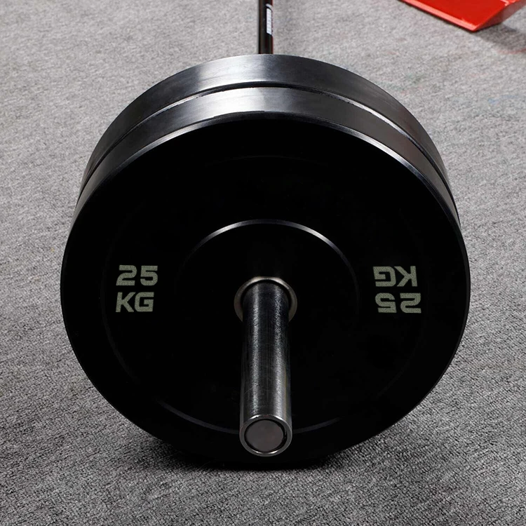 Custom Black Rubber Bumper Weightlifting Plate Weights Kg Lbs Buy