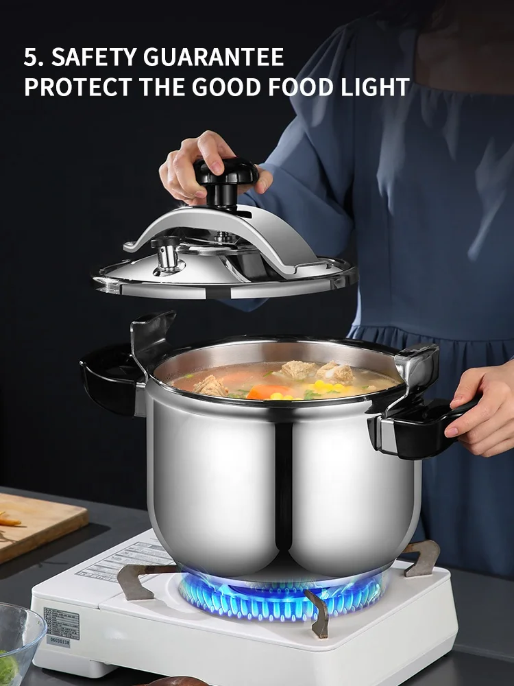 Liantong Factory Supply Stainless Steel Commercial Pressure Cooker
