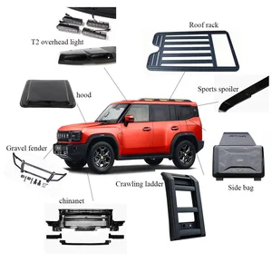 For Jetour T2 2026 Defender Car Upgrade Body Kit Mark Rack Roof Lights Spoiler Ladder Side Box Accessories Condition New