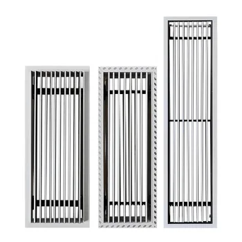 HVAC Supply Air Conditioning Fresh Air Grille Ventilation Aluminum Plane Square Ceiling Vent Louver Faced Diffuser