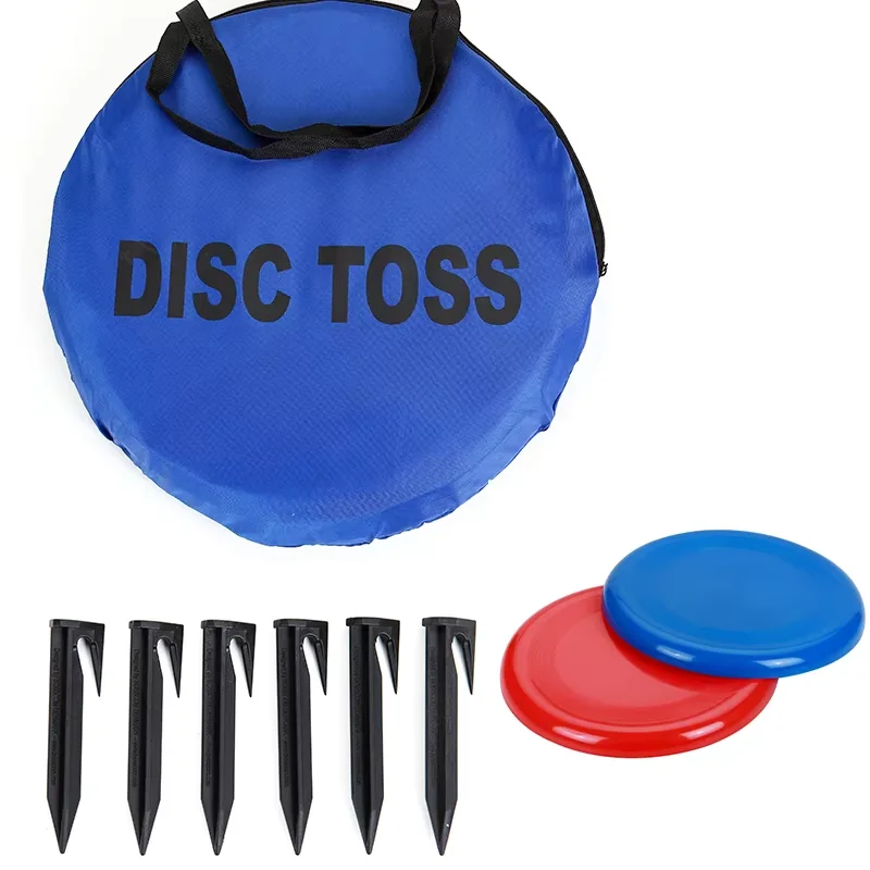 Folding flying disc target bucket portable outdoor throwing target disc toss game for children and adult