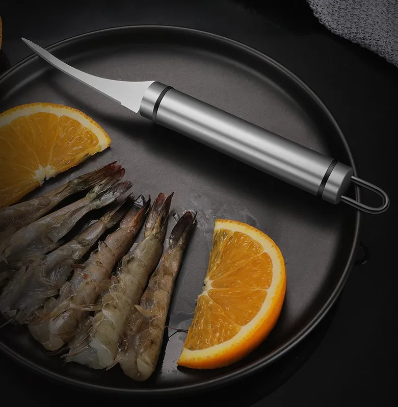 Приспособления для чистки и удаления накипи креветок из нержавеющей стали