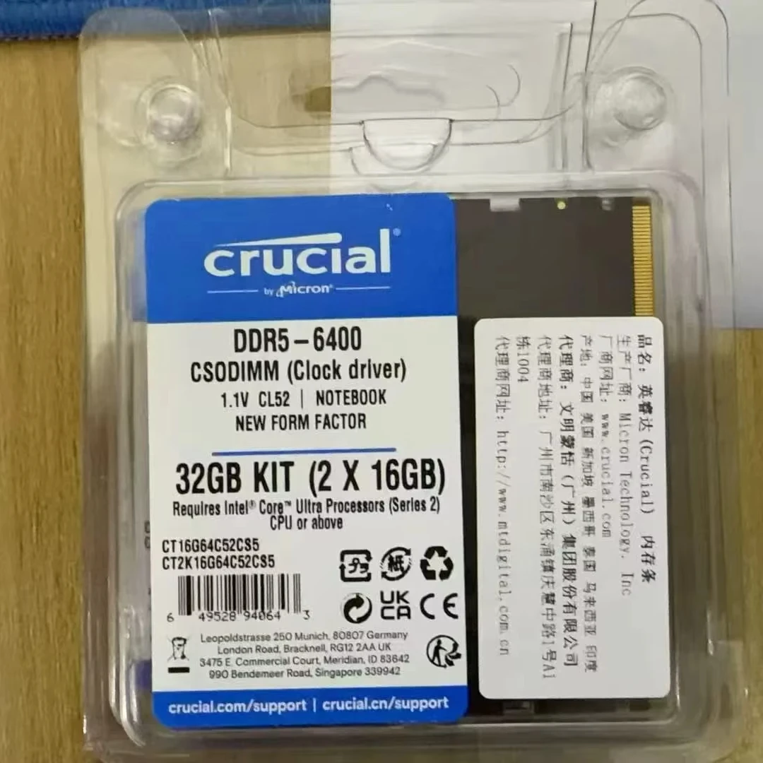 Crucial Ddr5 Memoria Ram DDR5 32 GB Crucial 32GB (2 X 16GB) 288