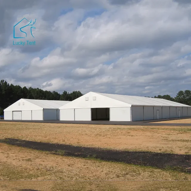 20x40m Warehouse Tent With Steel Rolling Door Warehouse Tent Industrial Storage For All Seasons Winter and Summer