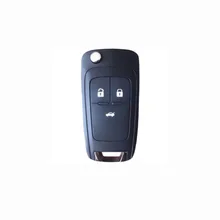 3 Buttons Car Remote Flip Key For C-hevrolet Car Key Fob Case Shell Car Blank Key with cross Chevrolet logo