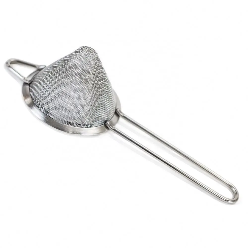 Stainless Steel Fine Mesh Conical Strainer Colander Sieve Sifter with Handle for Kitchen Food Rice Pasta