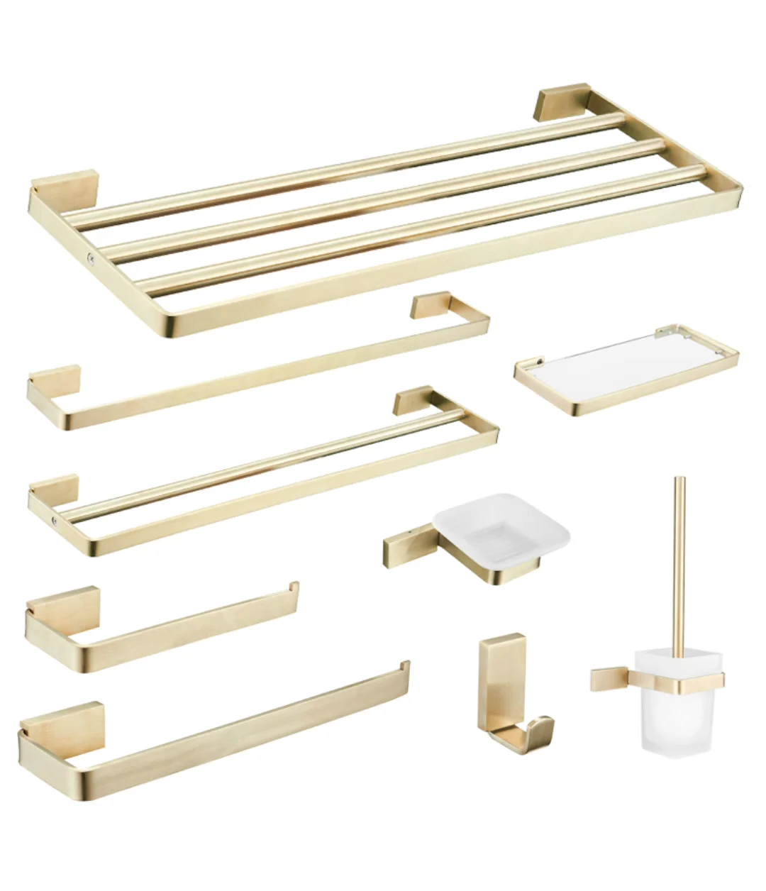 Luxury Bathroom Shelf Bathroom Accessories Set Stainless Steel Towel