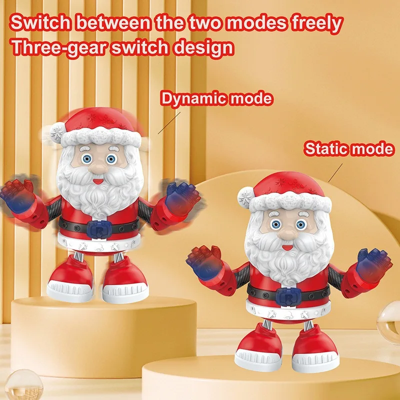 Christmas Toys Santa Claus Electric Dancing Snowman Children Creative Light  Music Robot Gift