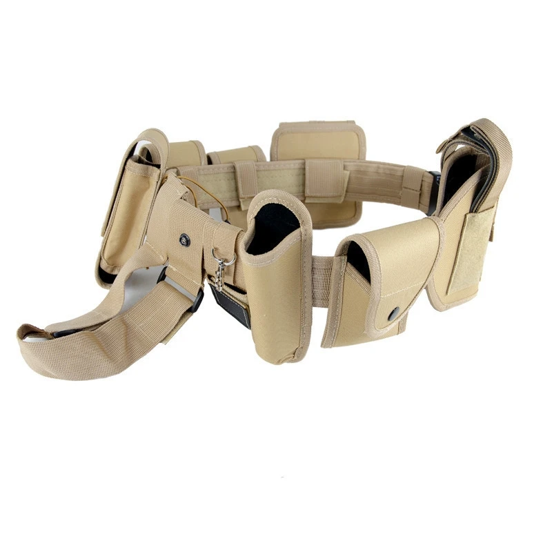 Wear-resistant Lightweight Nylon Oxford Cloth Multifunctional Waist Belt for Outdoor CS Training Waist Bag