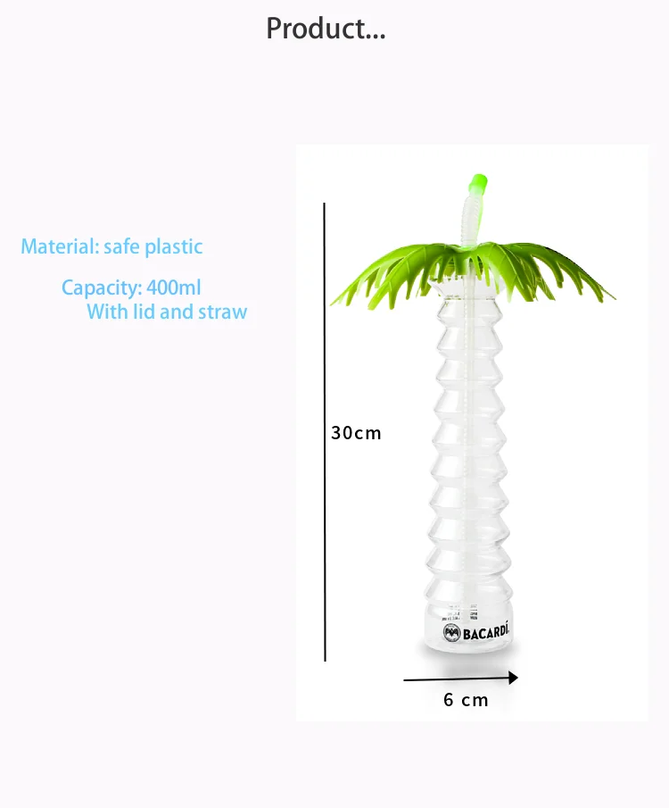 Palm Tree Slush Yard Cups From Unitedplastics Yard Glass In Palm Tree