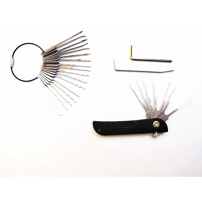 New Arrival Second Generation Multifunctional Foldable Jacknife Jack Knife  24 in 1 Pocket Fold Folding Tool Lock Pick Set