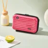 Bolsa de almacenamiento de maquillaje rosa roja