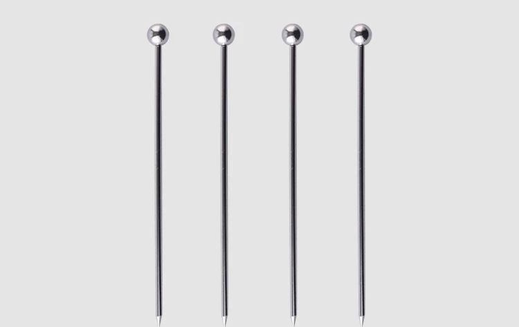 Набор круглых коктейльных палочек из нержавеющей стали 304 с бархатной сумкой идеально подходит для подарка