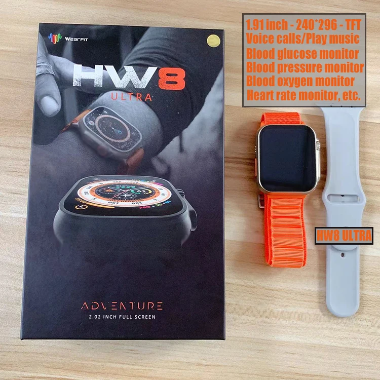Source 2023 NFC HW8 Ultra Max Smartwatch Voice Calls Blood Glucose Pressure Test Body Temperature HW8 Series 8 Smart Watch on m.alibaba.com