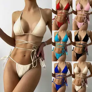New Fashion Women's Sexy Skinny Backless One-Piece Swimsuit Solid Color Multiple Pattern Options Letter Striped Animal Plaid