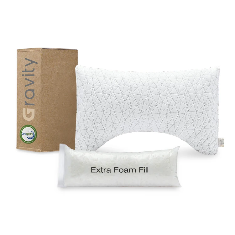 Side Sleeper Adults Crescent Shape Medium Firm Bamboo Pillow