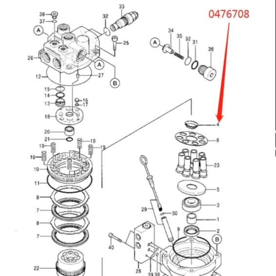 修行僧 China Hitachi ZX850-3 ZX850LC-3 ZX870-3 ZX870 Swing Motor