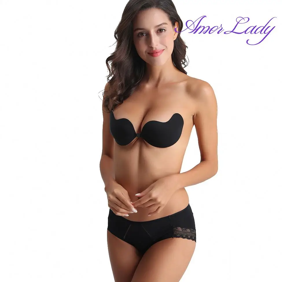 Strapless Bra Big Boobs Invisible Adhesive Push-Up Front Closure Thin  Wire-Free Breast Holder for Women Mango Shape