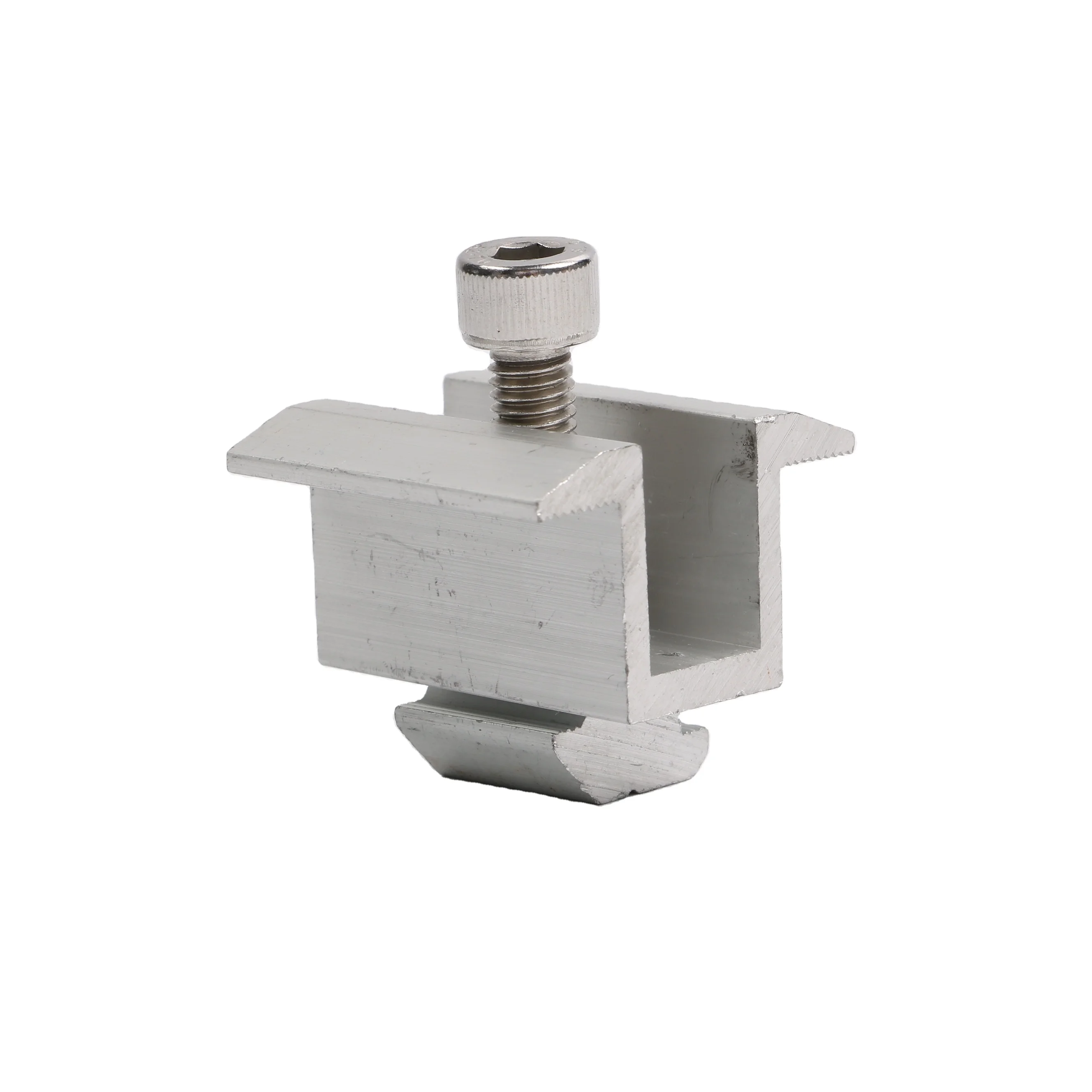 Промышленный кронштейн рамка профиль фотогальваническая система алюминиевый монтажный зажим на солнечных батареях