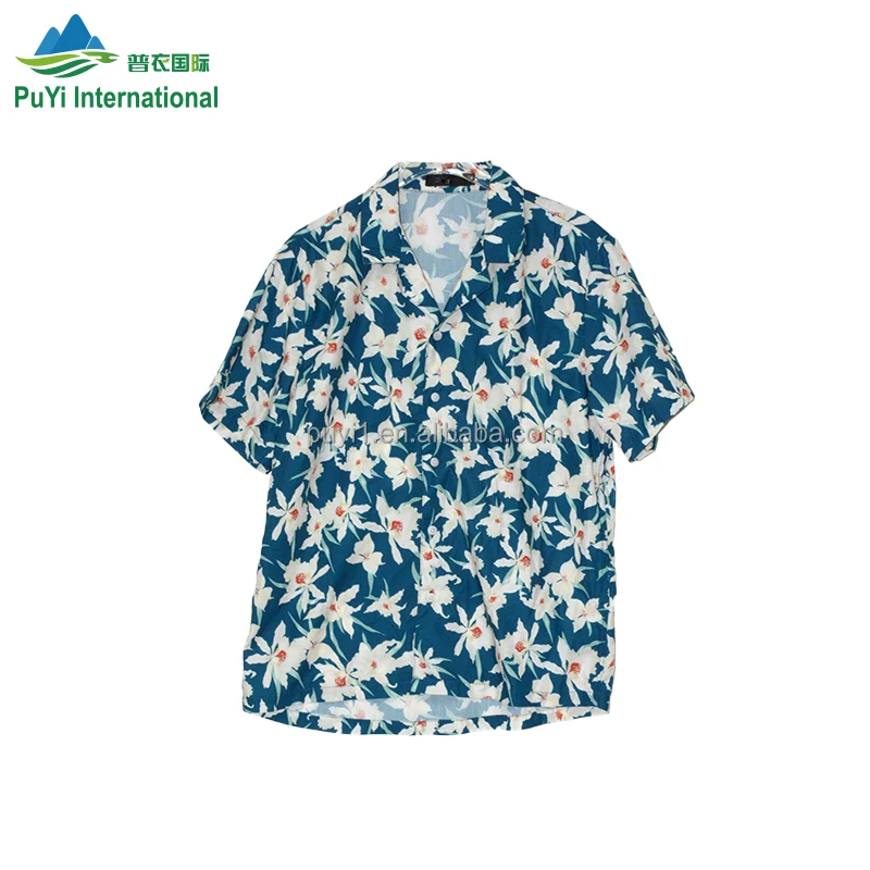 Source hawaii shirt branded used clothes bales men beach collection mens  printed beach shirt hawaiian shirt used men clothes on m.