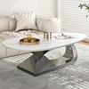 Gray+White + Faux Marble + Stainless Steel + Sled