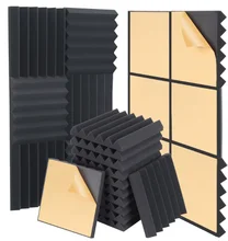 Acoustic Foam Panels | 3D Soundproof, Fireproof, Waterproof Wall Tiles for Home Theater & Studio