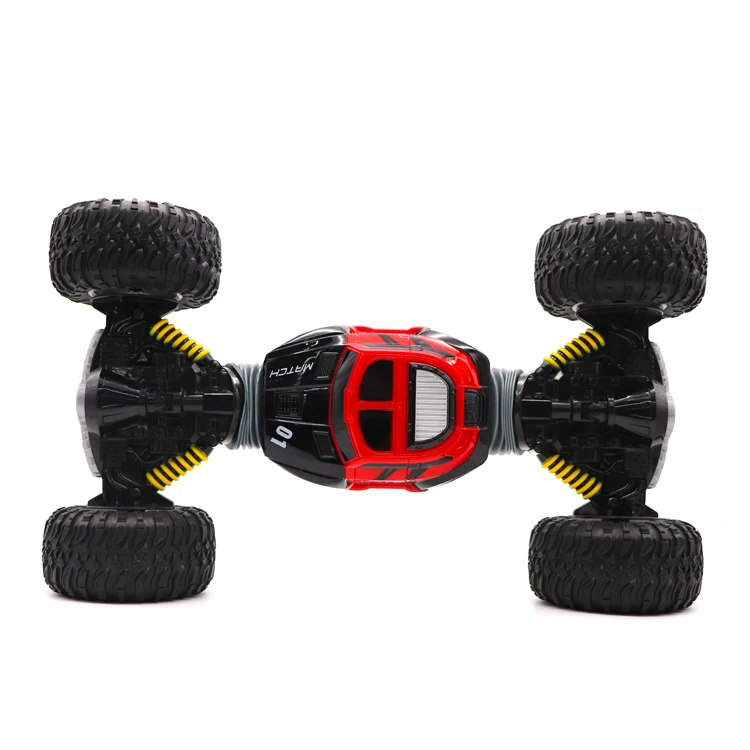 2.4G Rc Climbing Double sided Remote Twisted Gesture Control Stunt Car double Side Rolling Stunt Rc Car Battery Display Box ABS