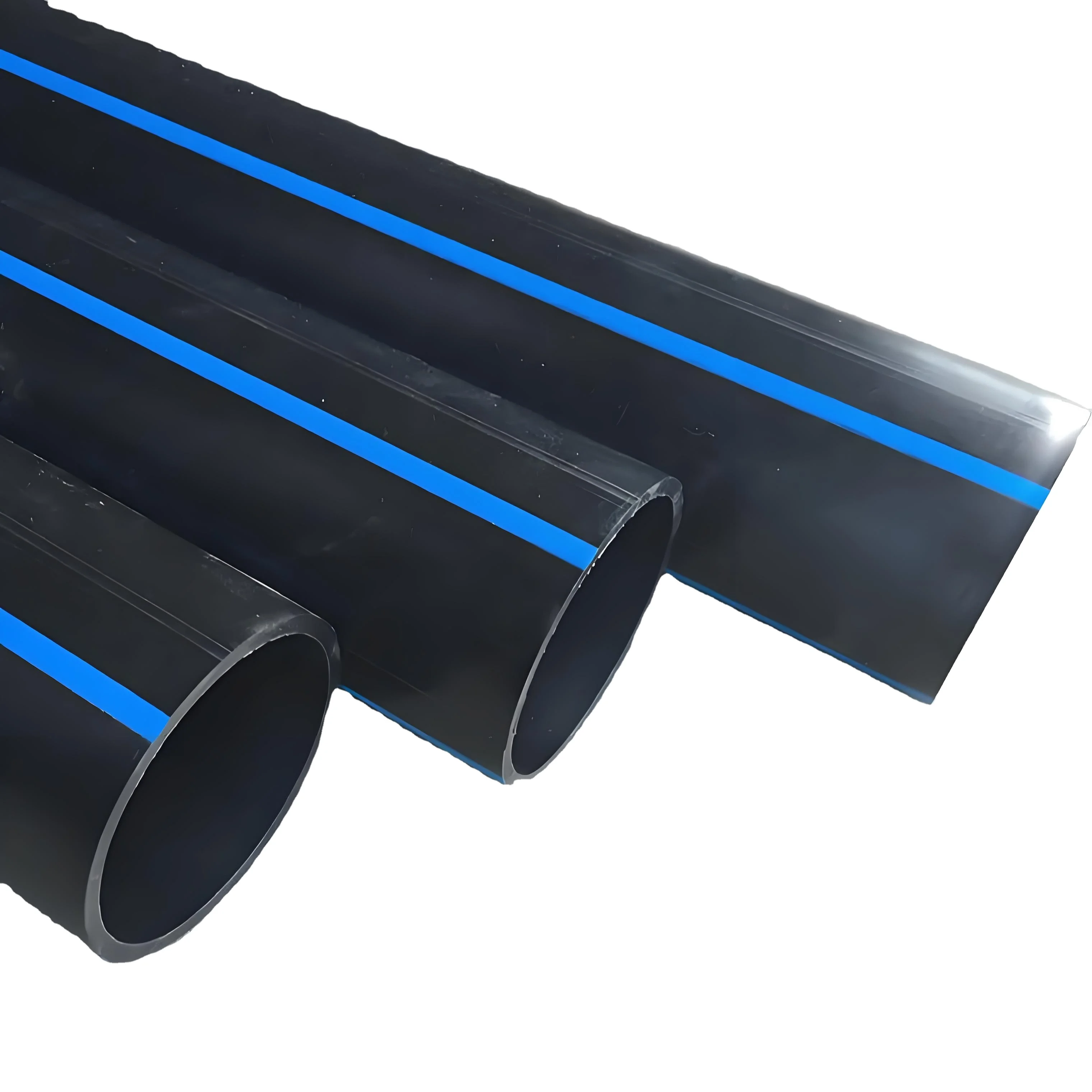 HDPE  Water Pipes for Irrigation High Pressure PE Material for Water Supply and Drainage