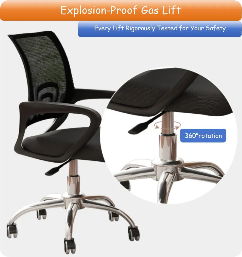 Factory Wholesale Hot Selling Height Adjustable Office Chair Ergonomic Office Rotating Mesh Computer Office Chair manufacture