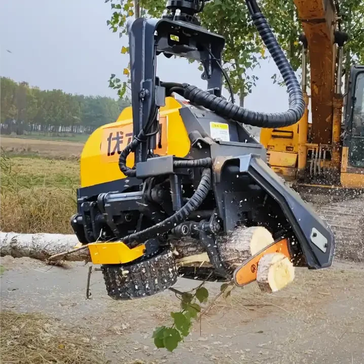 Forestry Machinery Log Harvester With Free Segment Cutting Timber ...