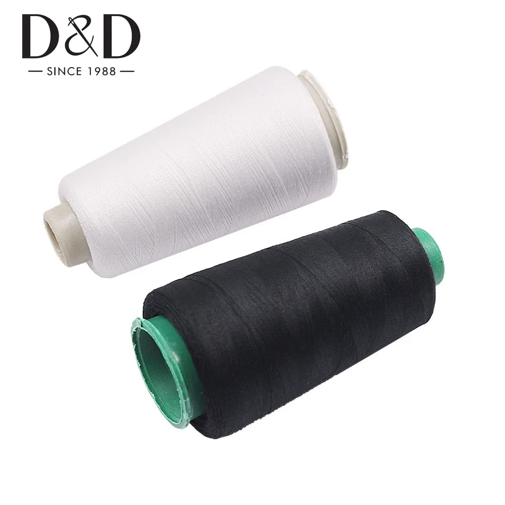 Big Spools Sewing Thread DIY Embroidery Yards Polyester Colorful Serger Overlock 