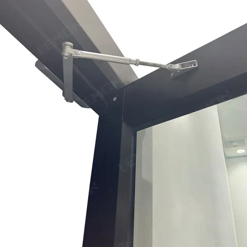 MODERN COMMERCIAL FRENCH GLASS FRONT ENTRY DOUBLE ALUMINUM STOREFRONT EXTERIOR FRONT DOOR STORE
