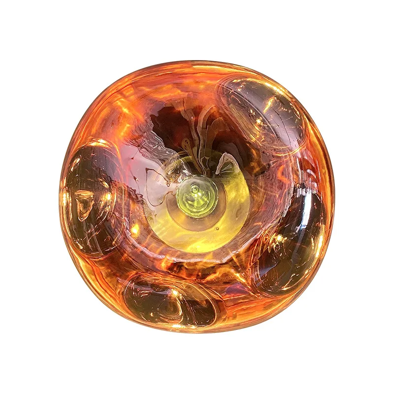 Post-modern Creative Colourful Simple Designer Round Acrylic Glass lava Wall Lamp for Coffee Shop or Restaurant or Hotel
