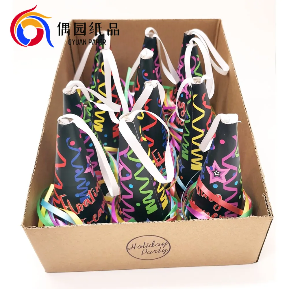 Pull Confetti Colorful Streamer Ice Cream Spider Silk Ribbon Fireworks for Party Decoration Celebration