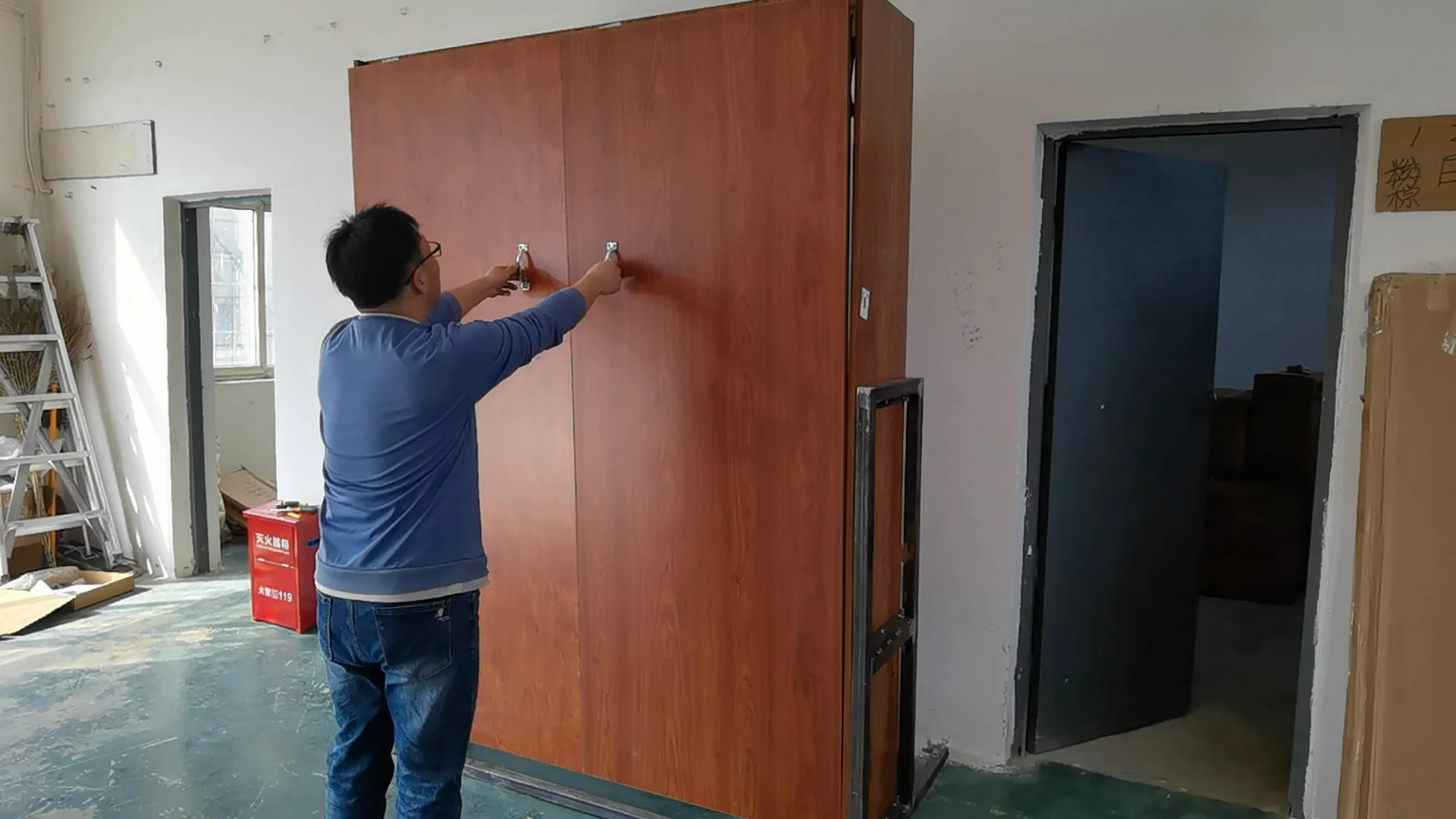 Safer Hidden Wall Bed Queen Vertical Bed Folding With Spring